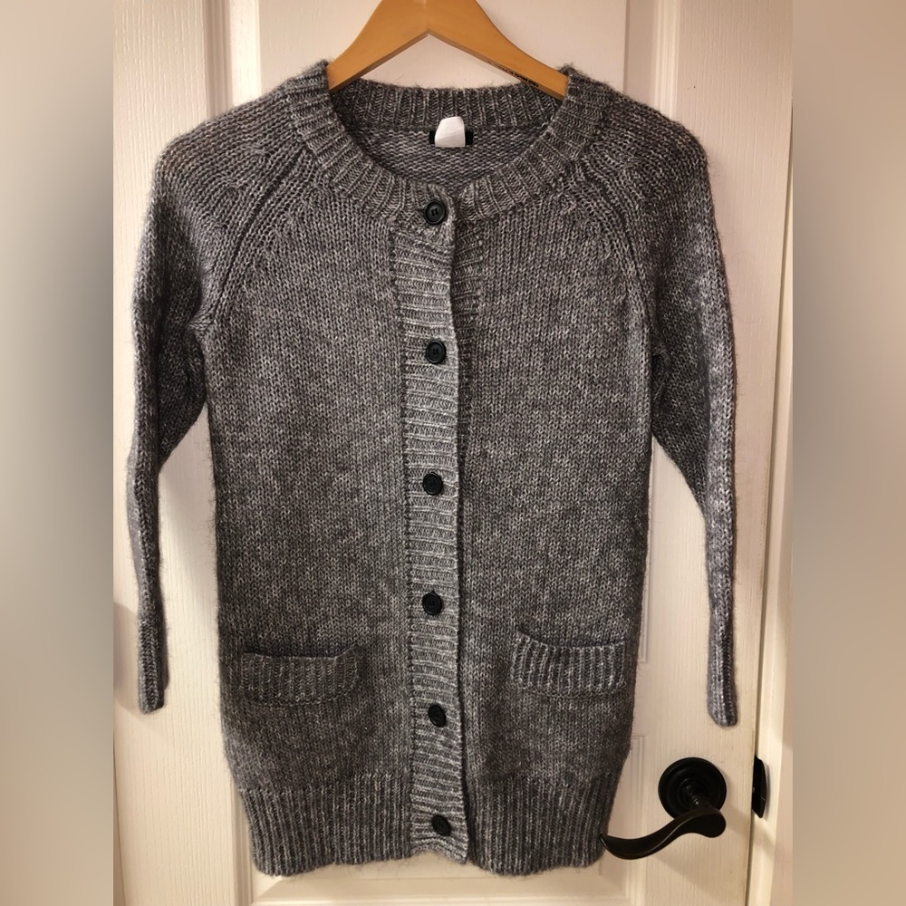 J. Crew grey button up cardigan - XS
